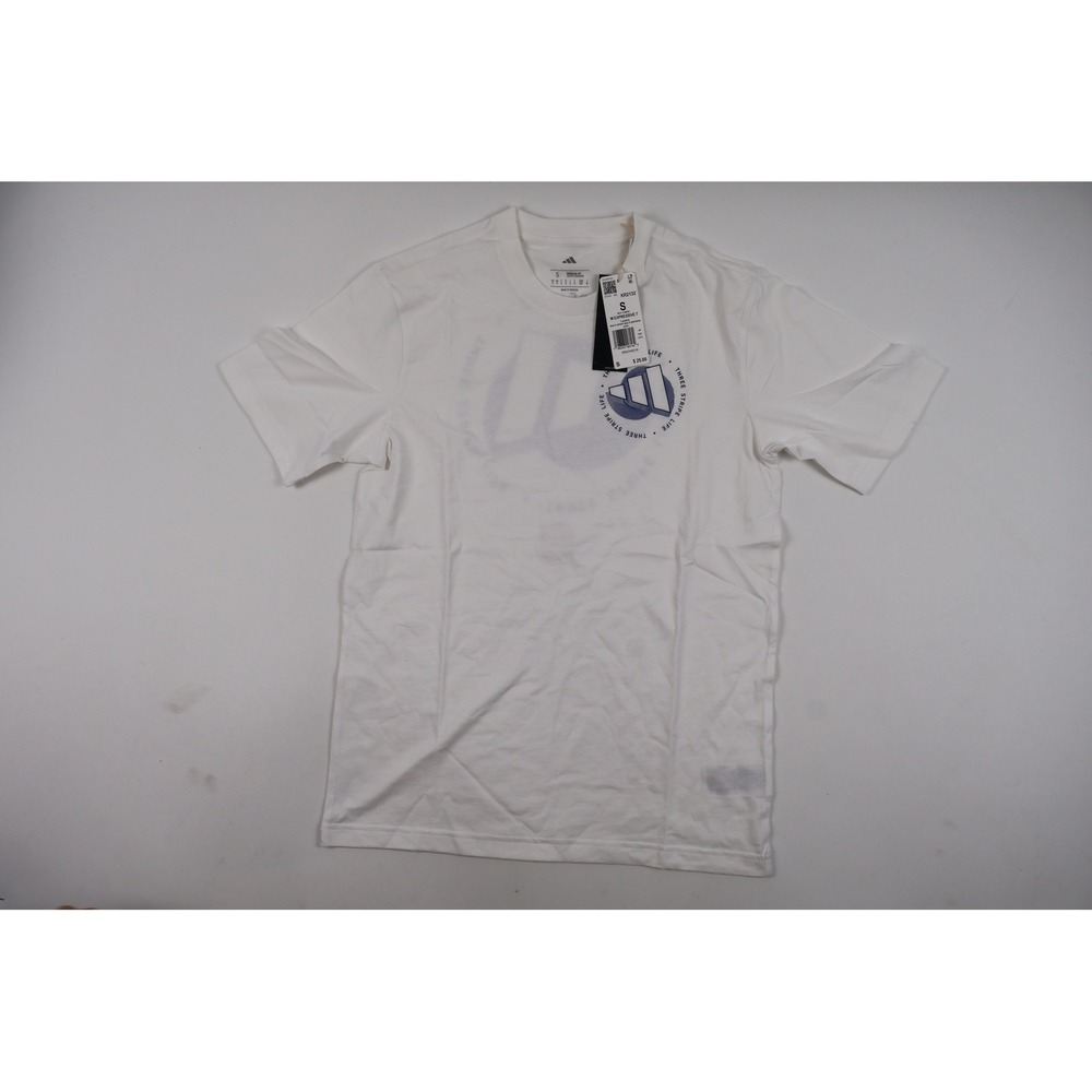 Adidas T-Shirt M Expressive T White Graphic Small NWT KR2132